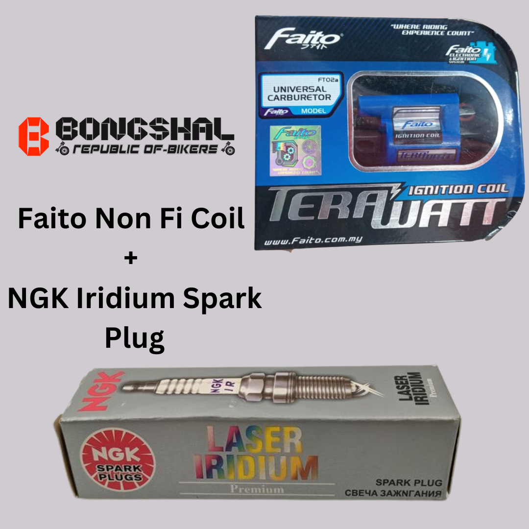 Package of Racing Spark Plugs & Ignition Coil image