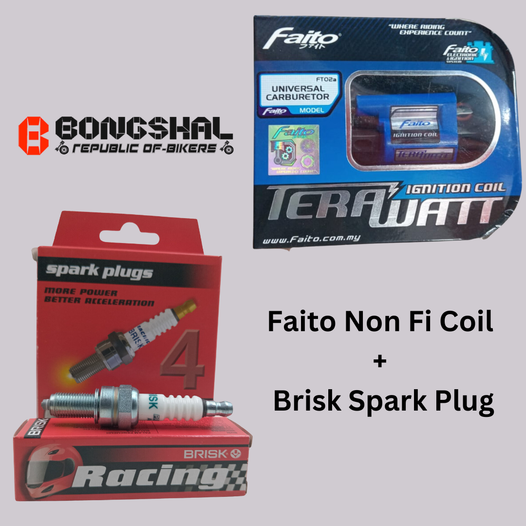 Package of Racing Spark Plugs & Ignition Coil image