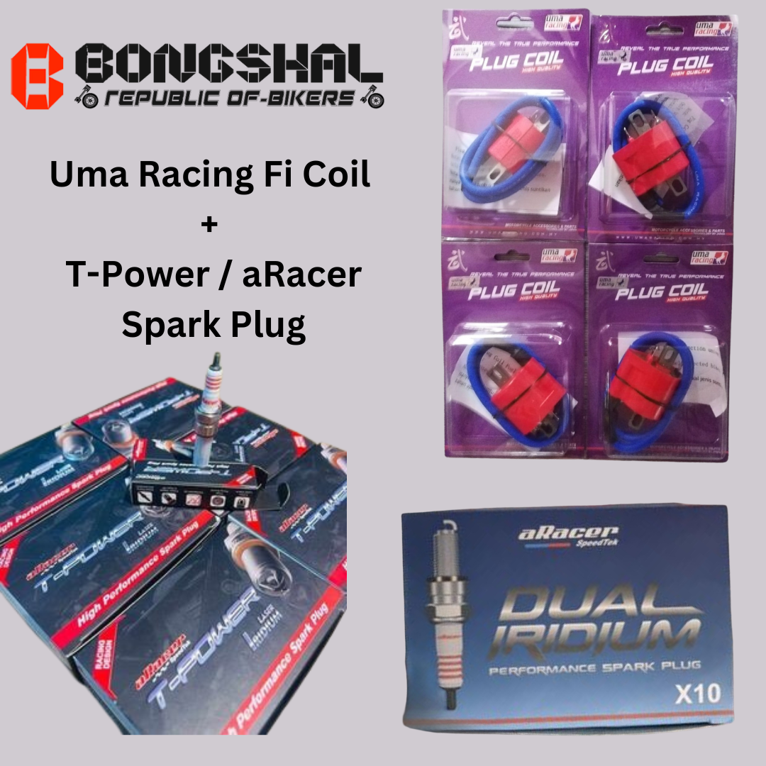 Package of Racing Spark Plugs & Ignition Coil image
