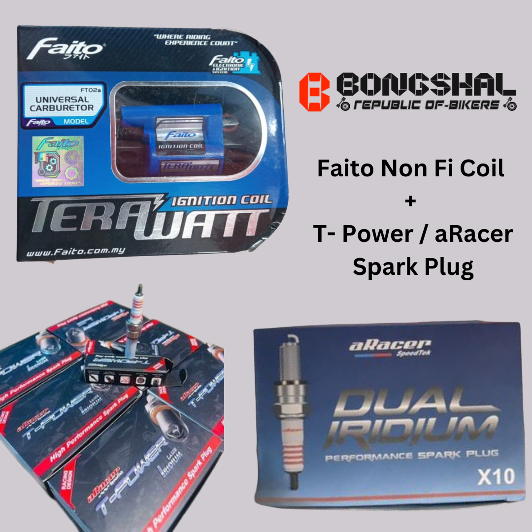 Package of Racing Spark Plugs & Ignition Coil image