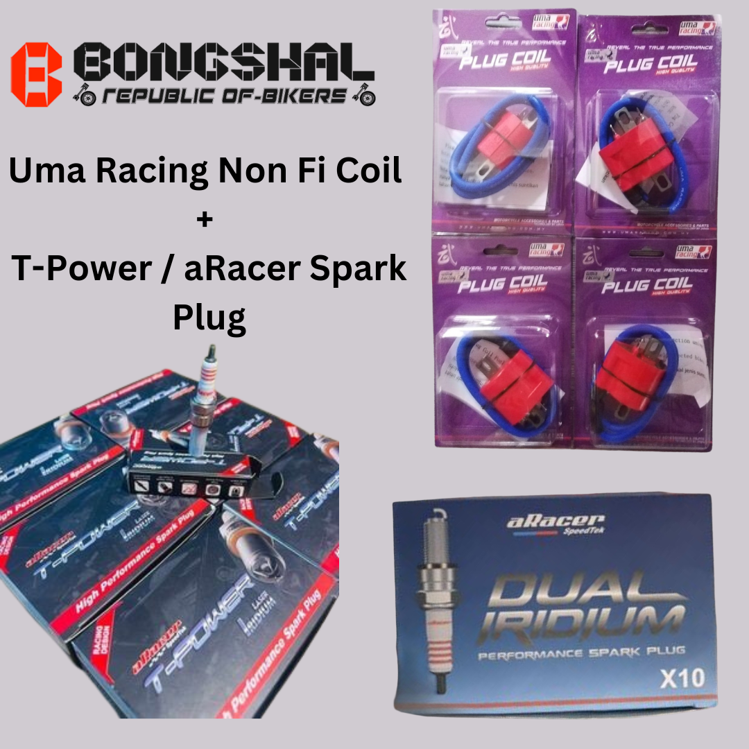 Package of Racing Spark Plugs & Ignition Coil image