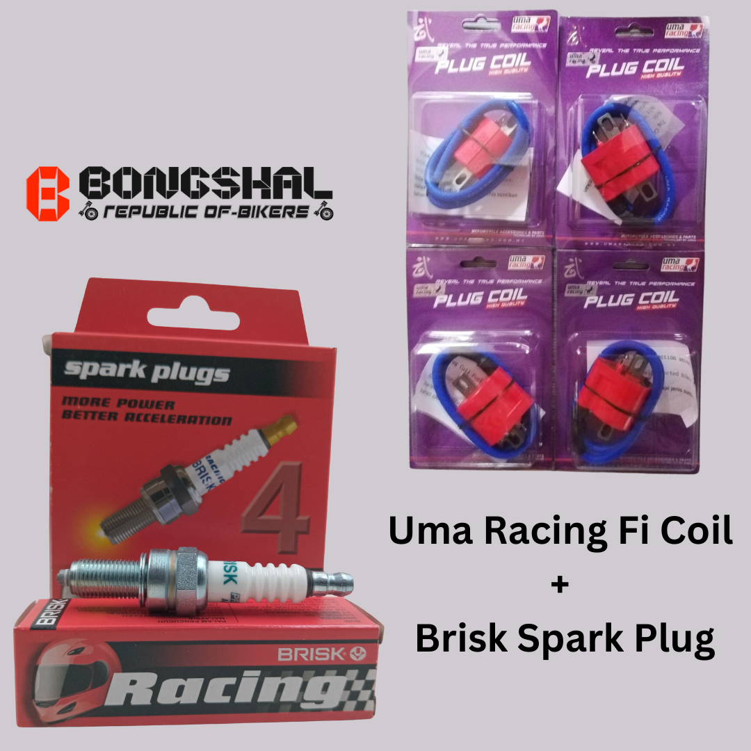 Package of Racing Spark Plugs & Ignition Coil image