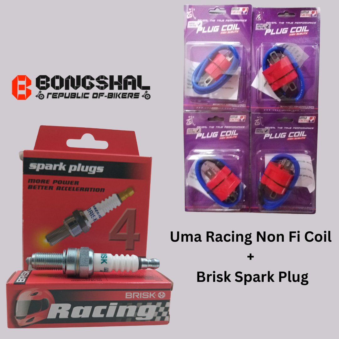 Package of Racing Spark Plugs & Ignition Coil image