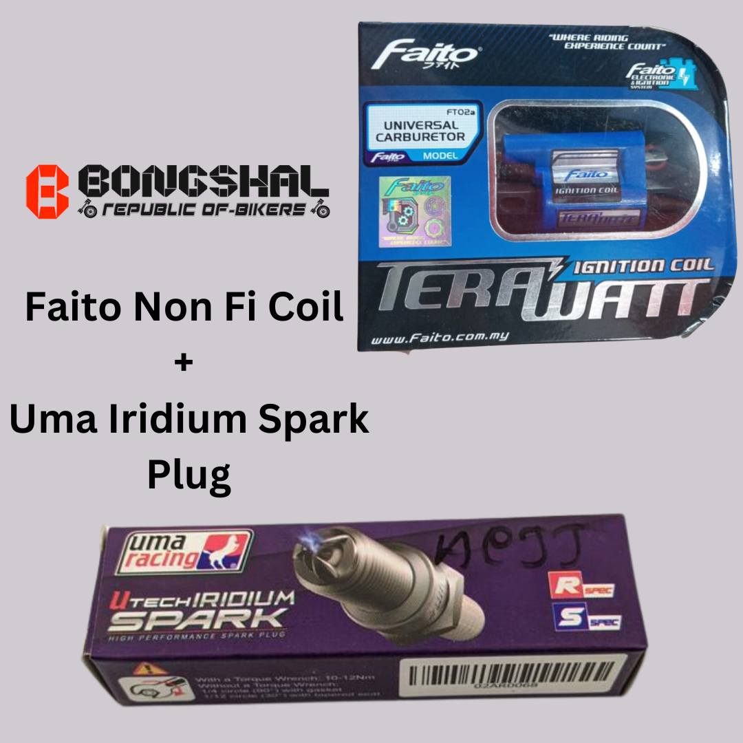 Package of Racing Spark Plugs & Ignition Coil image