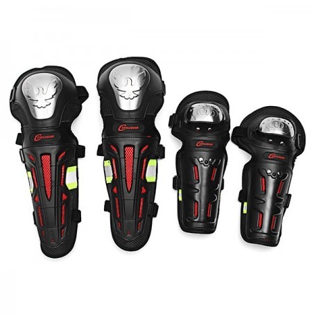 Pro Motorcycle Knee Pad and Elbow Protector 4 in 1 set image
