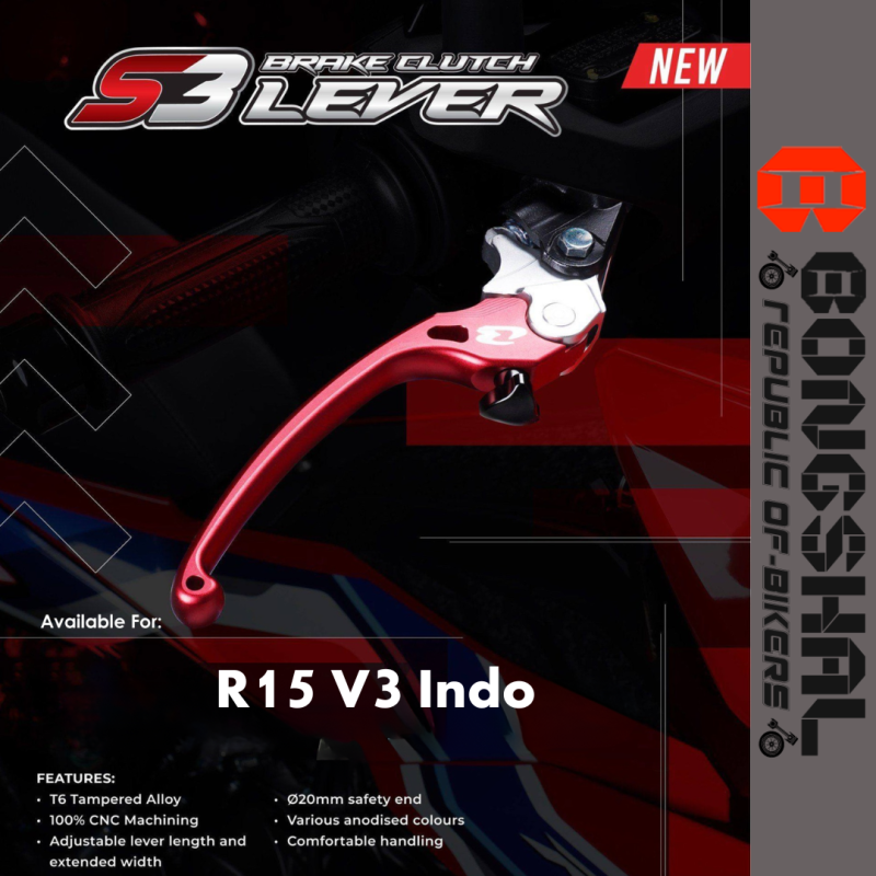 RCB S3 Brake and Clutch Lever For R15 V3 Indo image