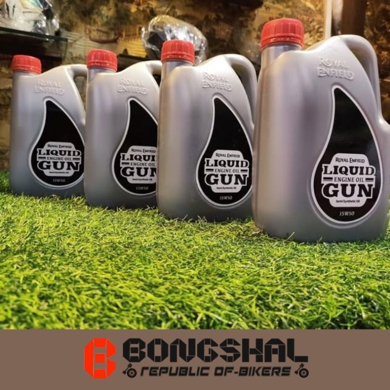 ROYAL ENFIELD LIQUID ENGINE OIL GUN (SEMI SYNTHETIC MOBIL) 15W50 (1.7L) image