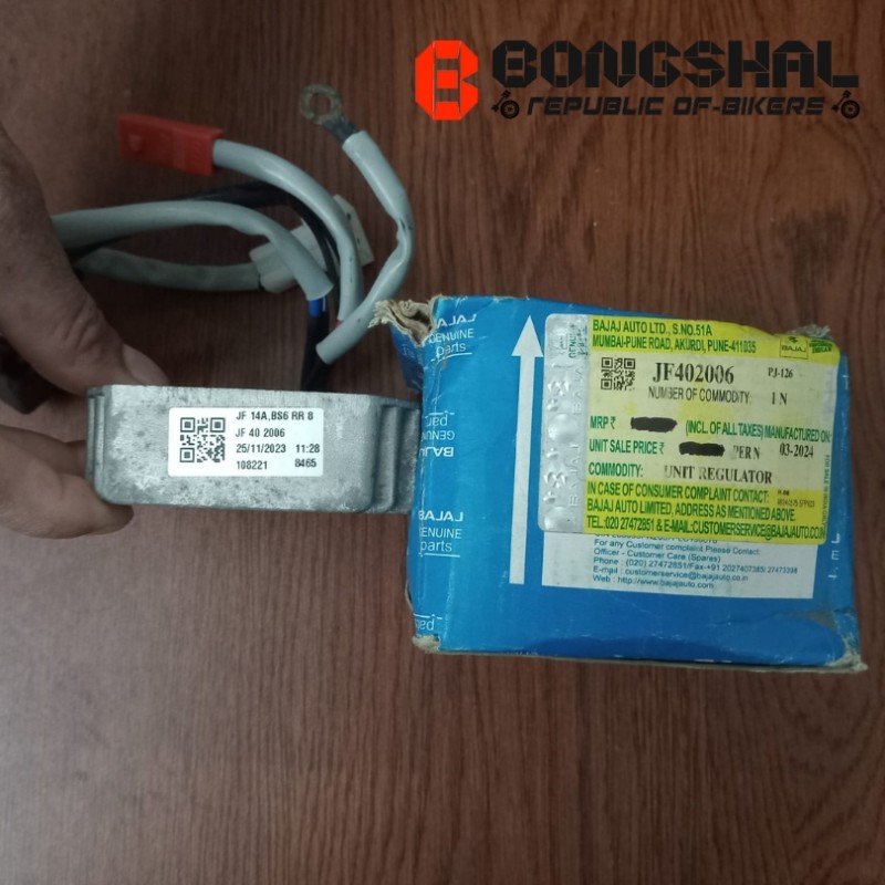 Rectifier Bajaj Pulsar N160, UNIT REGULATOR JF402006 image