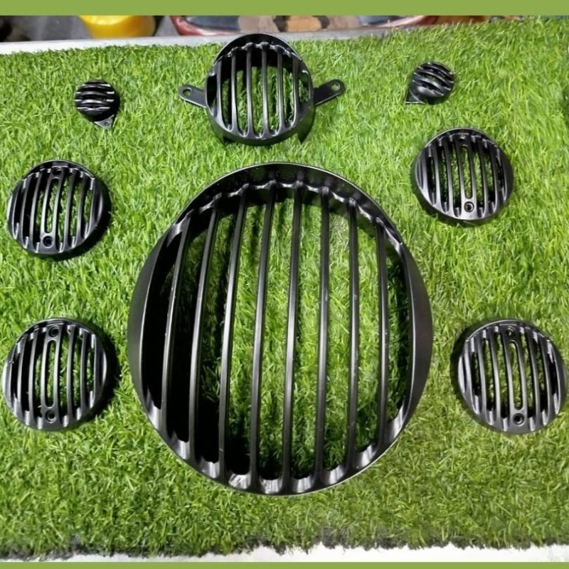 Royal Enfield Meteor 350CC Headlight Grill Shade, Indicator, Tail, Eyes Grill image
