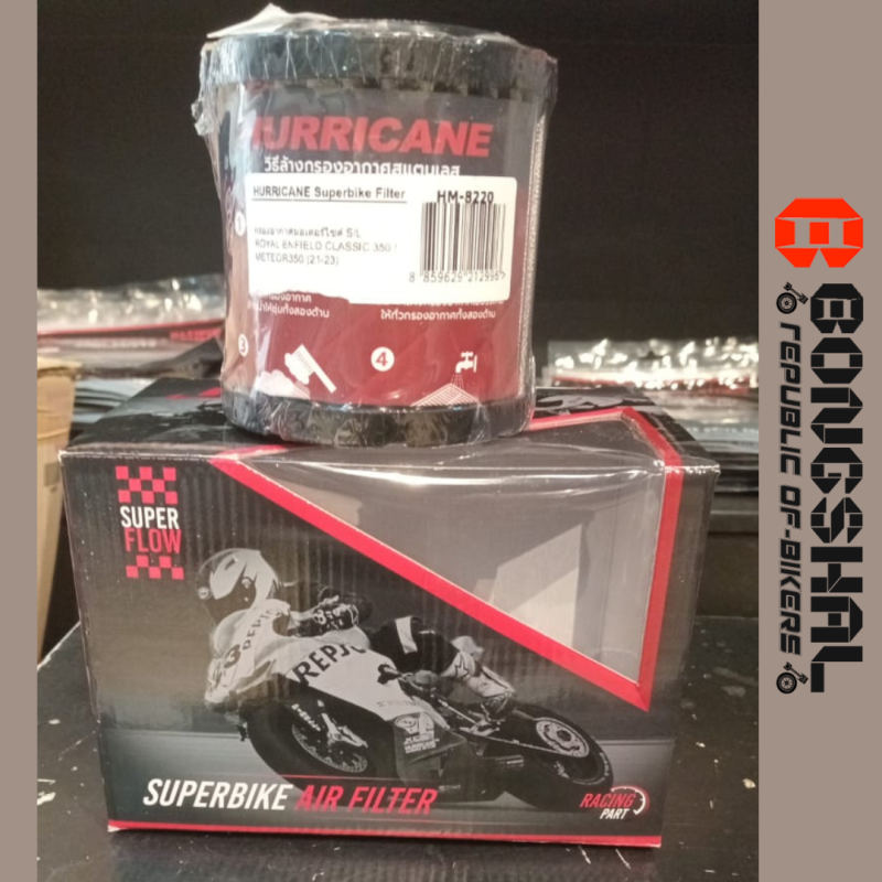 Hurricane Superbike Air Filter For Royal Enfield Classic 350 / Meteor 350 / Hunter 350 image