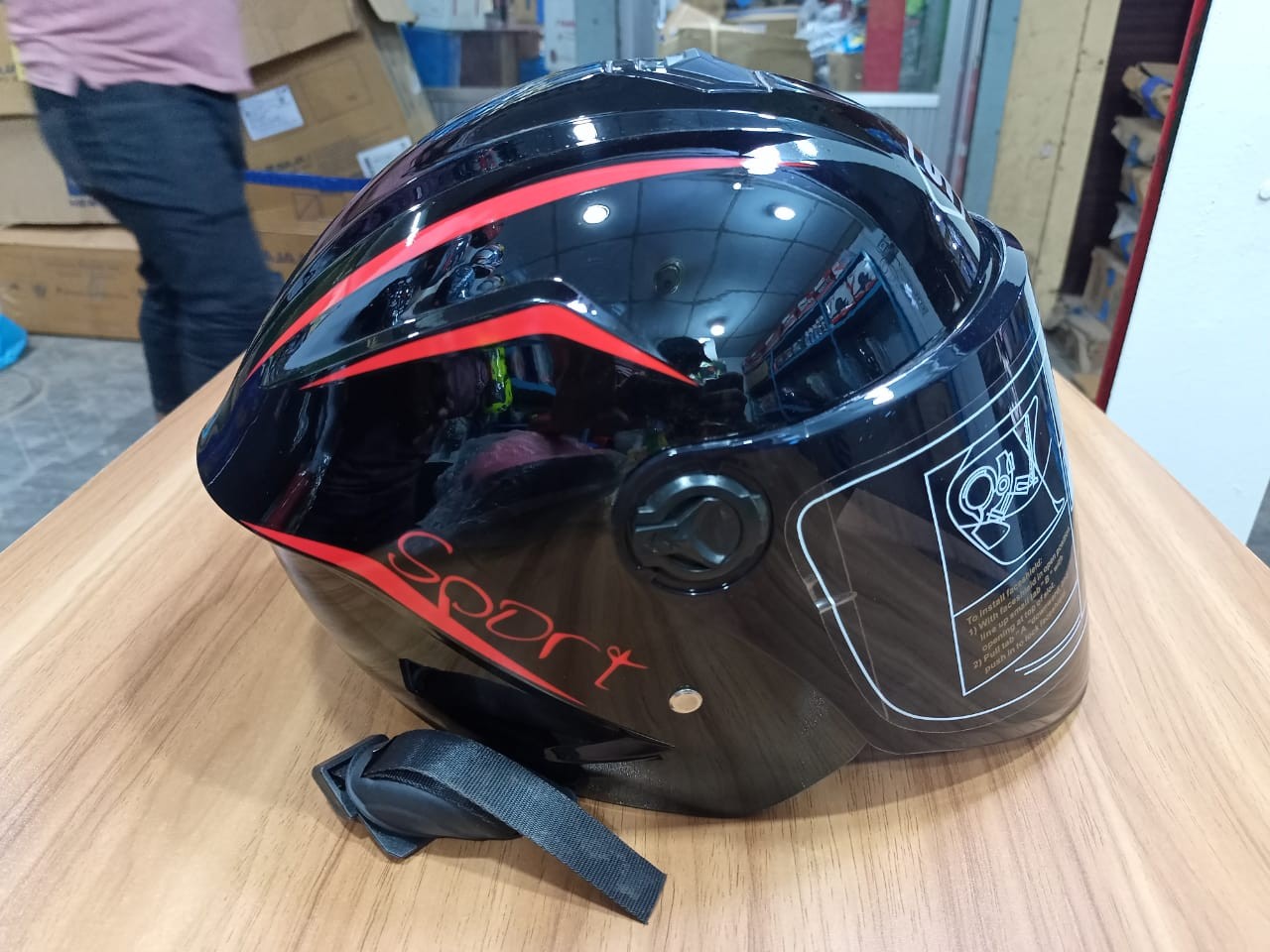 SKT Sport Half Face Helmet image