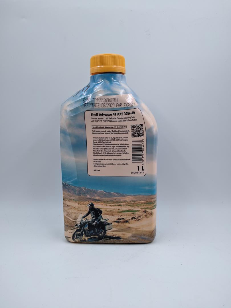 Shell Advance AX5 4T 20w40 Mobil image