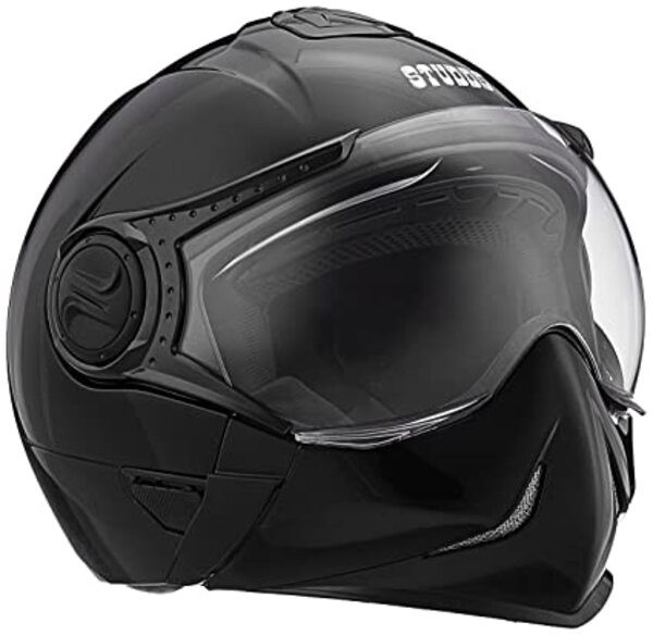Studds DOWNTOWN Flip Off Full Face Helmet (Black, L) image