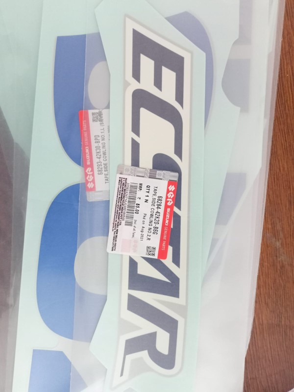 Suzuki Gixxer Sf Special edition Silver Blue Full Set Body Sticker Original image