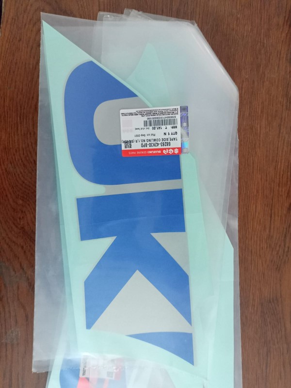 Suzuki Gixxer Sf Special edition Silver Blue Full Set Body Sticker Original image