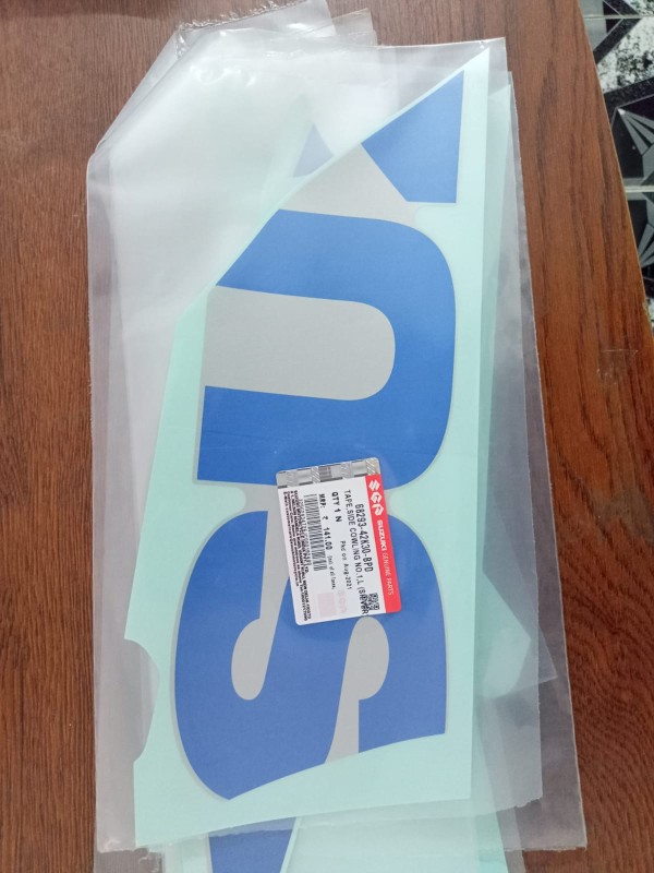 Suzuki Gixxer Sf Special edition Silver Blue Full Set Body Sticker Original image