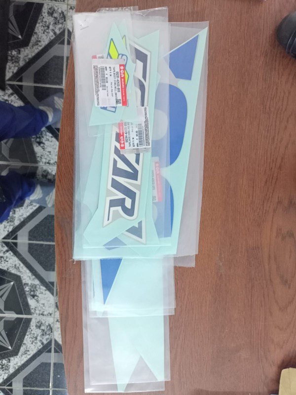 Suzuki Gixxer Sf Special edition Silver Blue Full Set Body Sticker Original image
