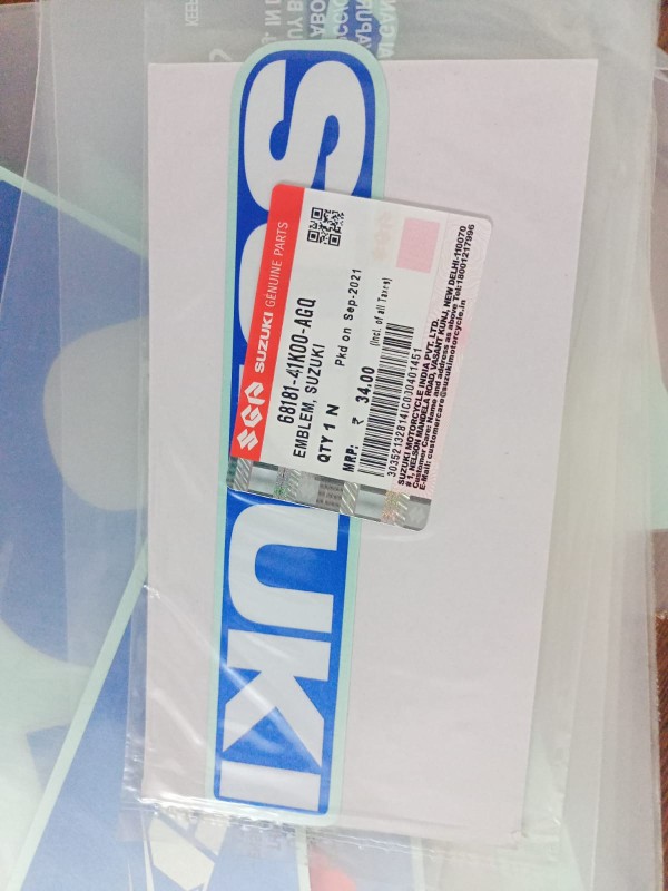Suzuki Gixxer Sf Special edition Silver Blue Full Set Body Sticker Original image
