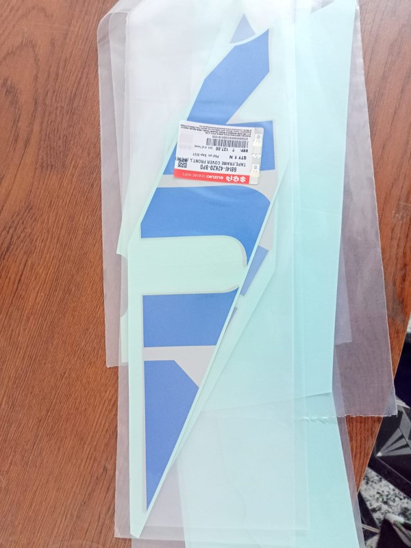Suzuki Gixxer Sf Special edition Silver Blue Full Set Body Sticker Original image