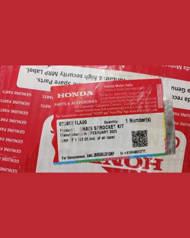 Chain Sprocket Set Honda NX 200, CHAIN SPROCKET KIT, 02380K1LA00 image