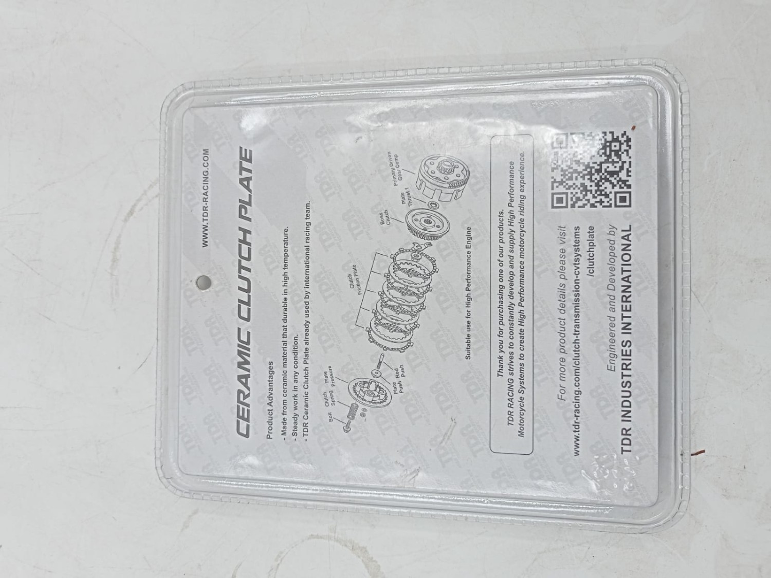 TDR High Performance Racing International Clutch Plate image