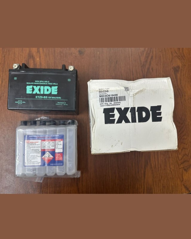 Exide ETZ9-BS 12V 9AH Battery, DEX2-ETZ9-BS, M6C6O619498 image