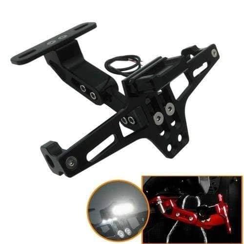 R15 v3 Universal Number Plate Stand (Black/ Golden) image
