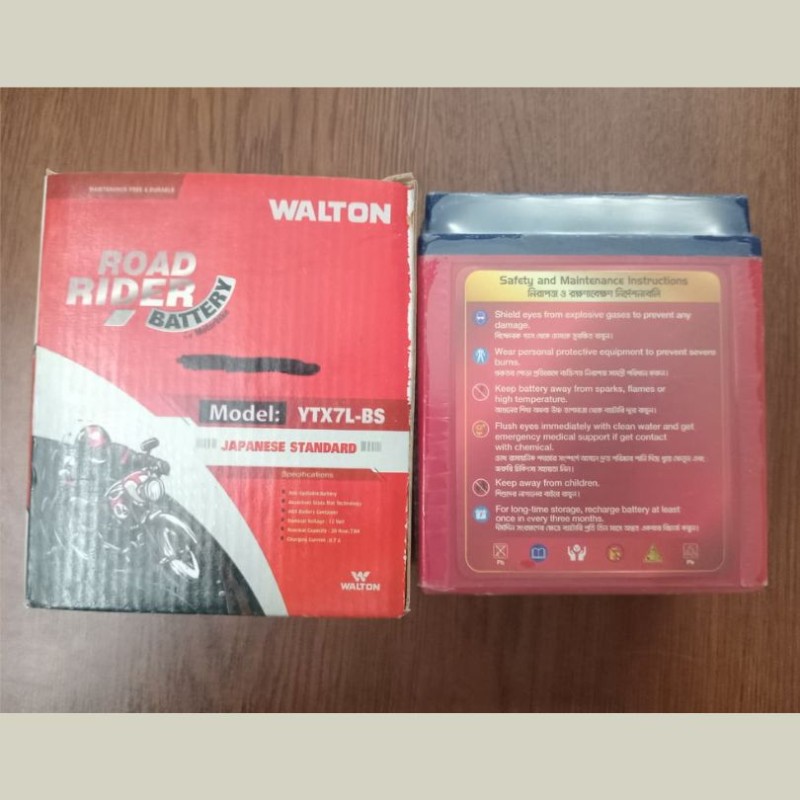 Walton ROAD RIDER YTX7L-BS Battery image