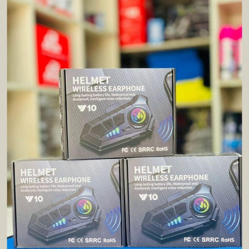Y10 Helmet Wireless Earphone image