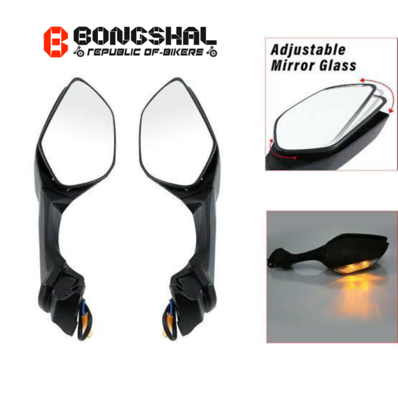 Zx10r Mirror Looking Glass For Yamaha R15 V3, GSX-R, SF, CBR-150, KPR, KTM image