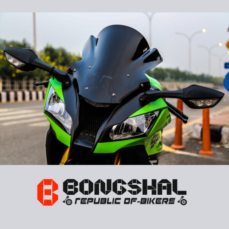 Zx10r Mirror Looking Glass For Yamaha R15 V3, GSX-R, SF, CBR-150, KPR, KTM image