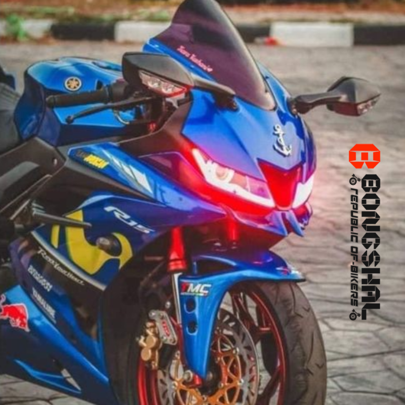 Zx10r Mirror Looking Glass For Yamaha R15 V3, GSX-R, SF, CBR-150, KPR, KTM image