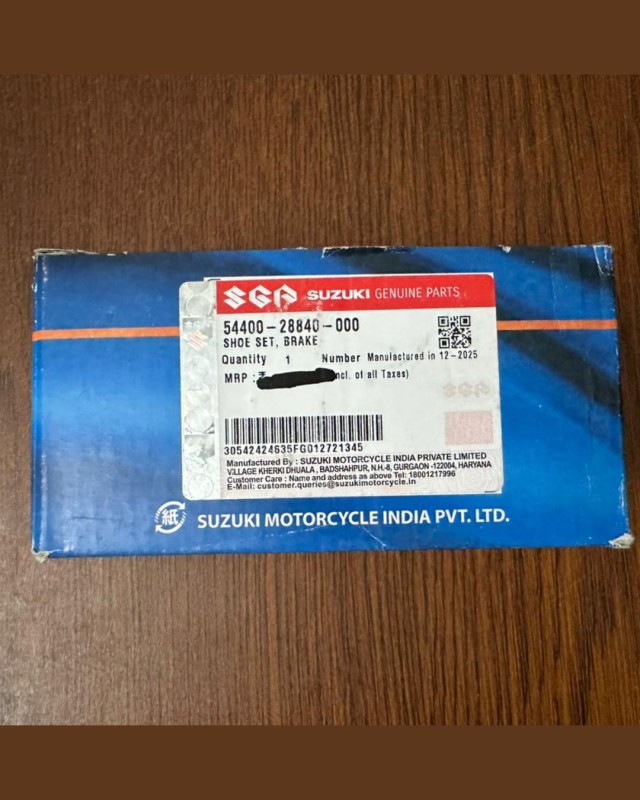 Rear Brake Shoe Gixxer Monotone / SF Old Model Single Disc, SHOE SET BRAKE 54400-28840-000 image