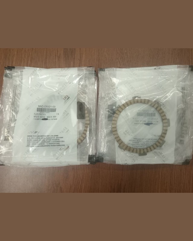 Full Clutch Plate Set FZS V4 Fi, PLATE FRICTICN, BAC-E6321-00, BOSS CLUTCH, BAC-E6371-00, PLATE CLUTCH 1, B9P-E6324-00 image