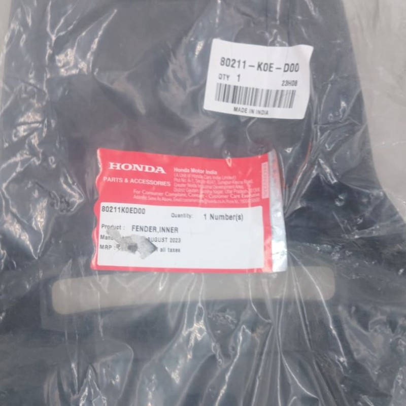 Rear Tyre guard X Blade FENDER,INNER 80211K0ED00 image