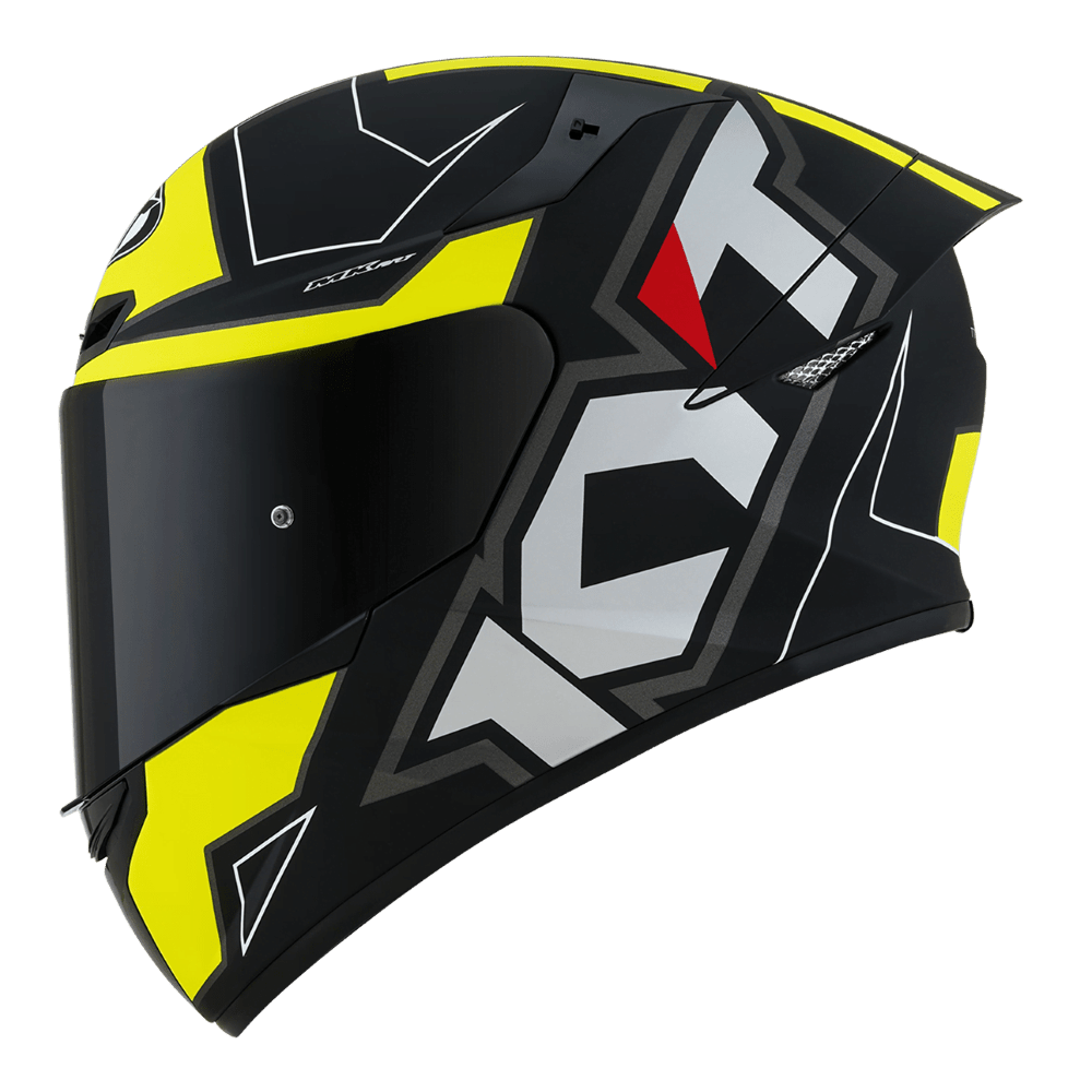 KYT T T Course Electron Matt Black/Yellow image