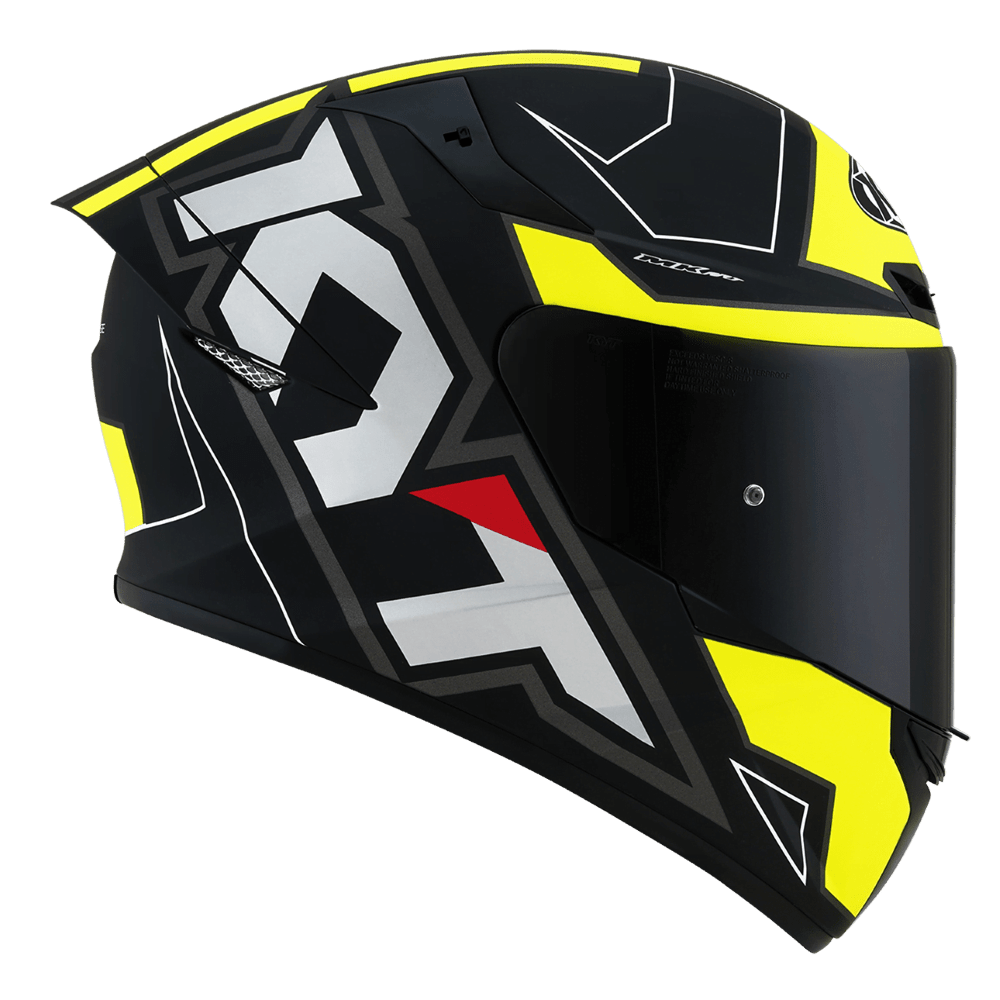 KYT T T Course Electron Matt Black/Yellow image