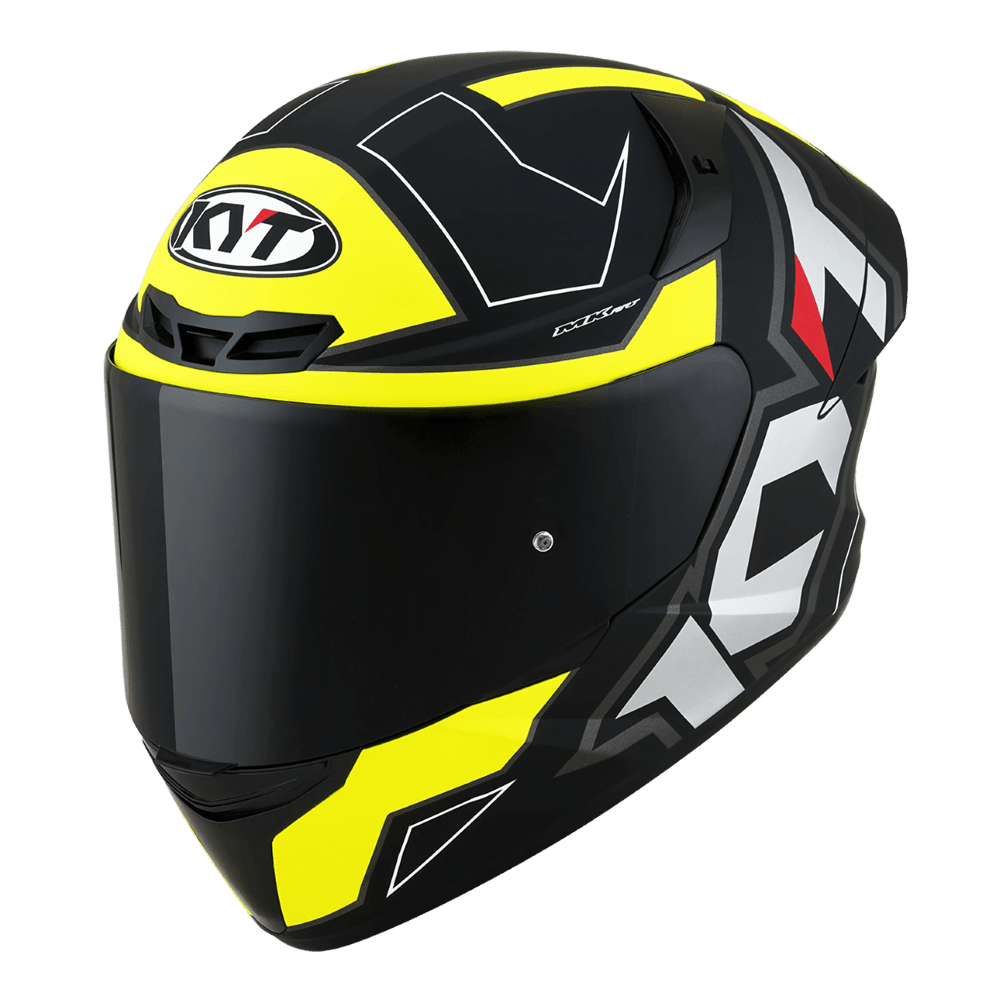 KYT T T Course Electron Matt Black/Yellow image