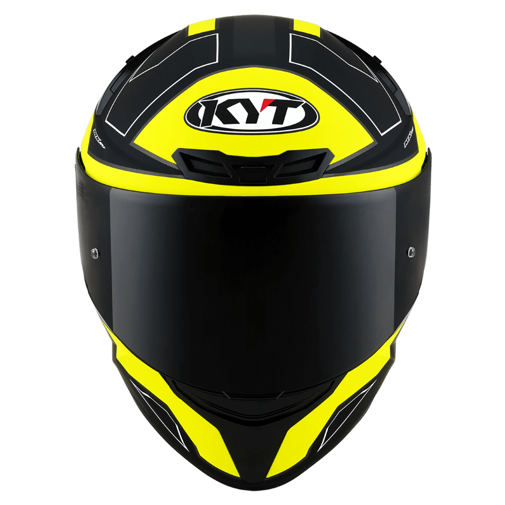 KYT T T Course Electron Matt Black/Yellow image