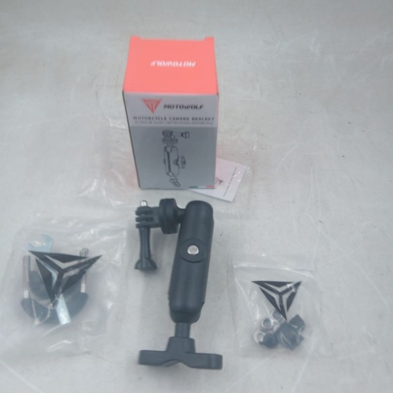 Motowolf Motorcycle Camera Bracket (Original) Handle Bar / Looking Glass Mount image