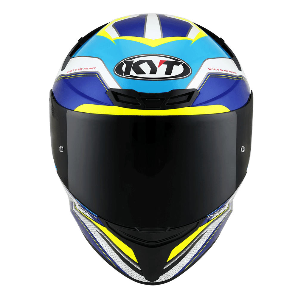 KYT T T Course Grand Prix White/Light Blue image