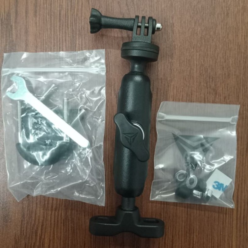 Motowolf Motorcycle Camera Bracket (Original) Handle Bar / Looking Glass Mount image