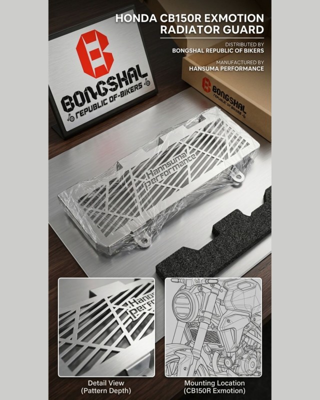 Genma Premium Radiator Guard for Honda CB150R Exmotion image