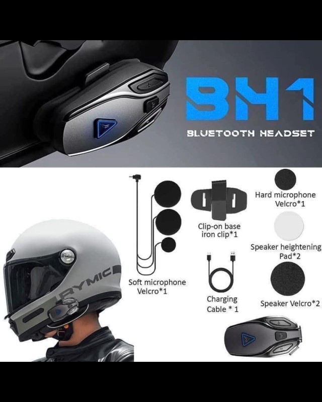 MOTOWOLF BH1 Motorcycle Helmet Bluetooth Headset image