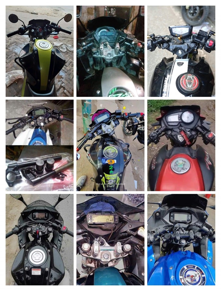 R15 V2 Handle Bar (Replica) With Bush (For Gixxer / FZ / RTR Installation) image