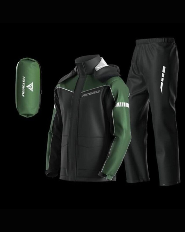 MOTOWOLF Moto Raincoat For Riders 100% Waterproof (MDL0403B V4) image