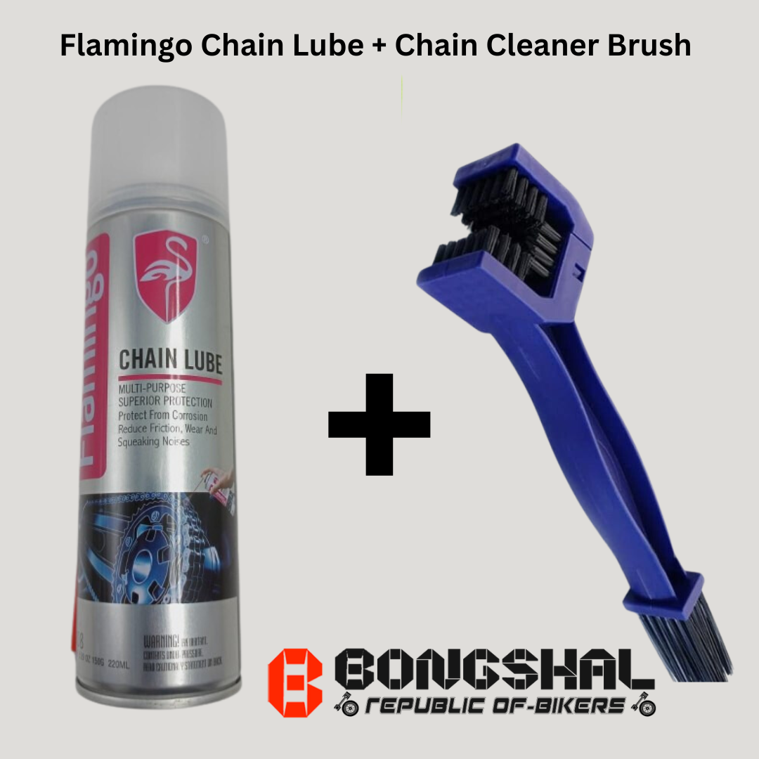Flamingo Chain Lube + Chain Cleaner Brush