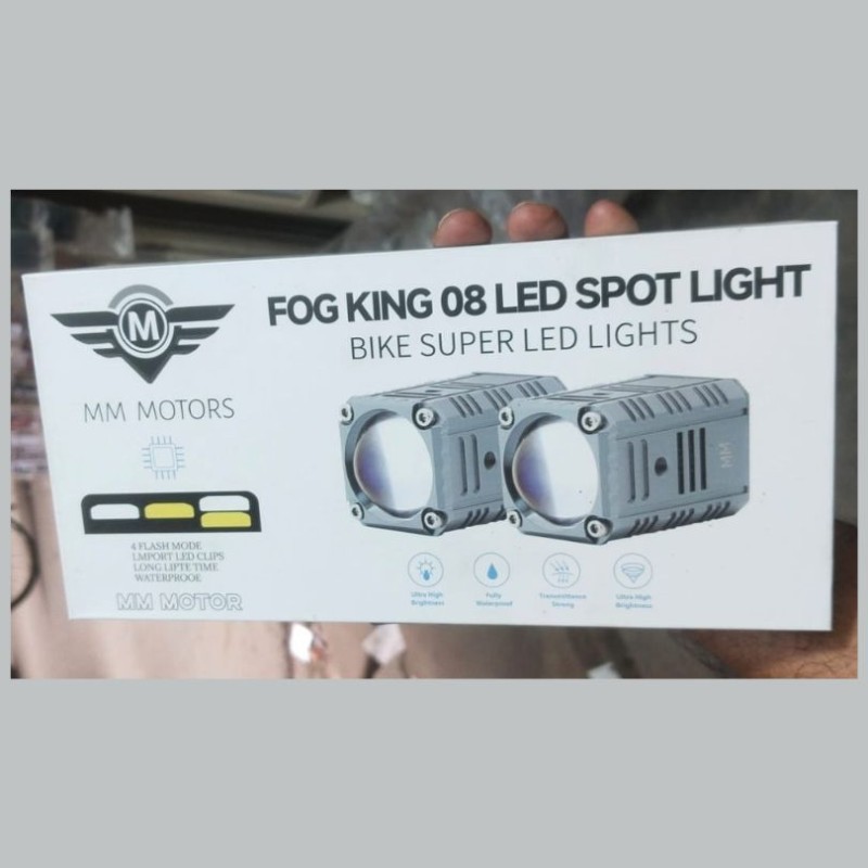 Fog King 08 LED Spot Light (MM Motors)  4 Flash Mode