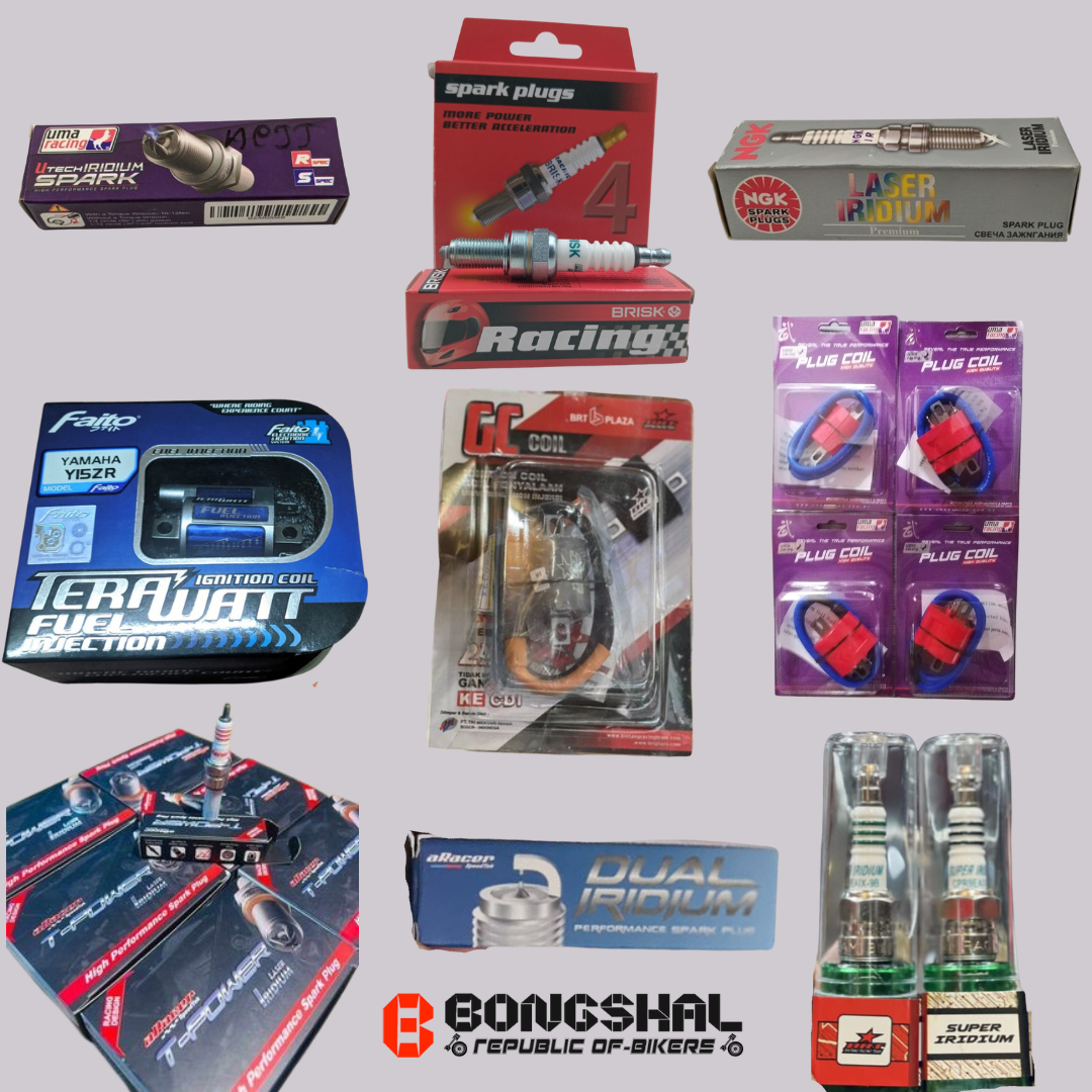Package of Racing Spark Plugs & Ignition Coil