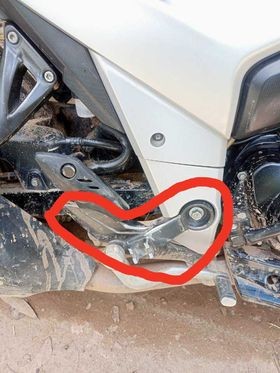 Apache RTR 160 4V Footpack